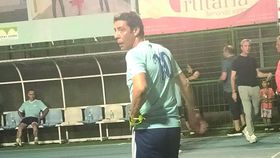 Rui Costa entrou em campo depois da final da Champions