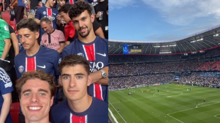 Jogadores do Benfica com a camisola do PSG? Se calhar está de chuva