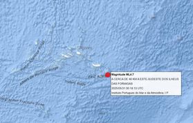 Sismo de 4.7 registado em S. Miguel e sentido em Santa Maria, nos Açores 