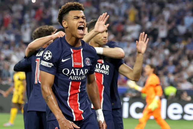 Doué festeja o segundo golo (FOTO LUSA)