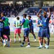 Festejos dos jogadores de Cabo Verde