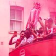 Arsenal encheu as ruas do centro de Londres para celebrar a conquista da Premier League 25/26 - foto: Imago