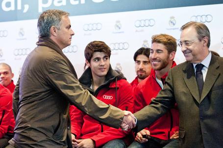 José Mourinho e Florentino Pérez em 2012 - Foto: IMAGO