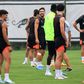 Vitória de Guimarães: Bruno Gaspar e Tomás Ribeiro no último treino antes do jogo europeu