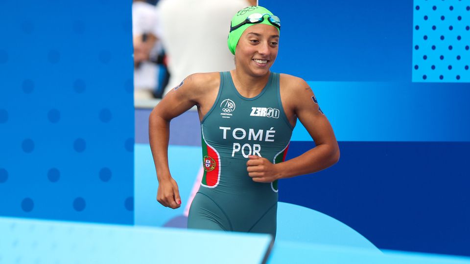 Maria Tomé em ação nos Jogos Olímpicos