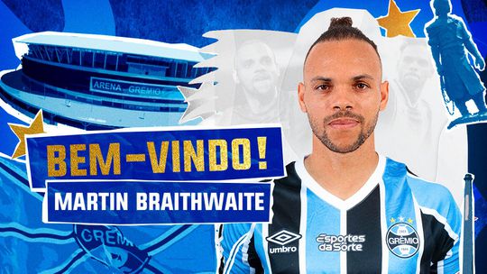 Oficial: Grémio apresenta Martin Braithwaite