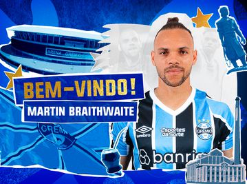 Oficial: Grémio apresenta Martin Braithwaite