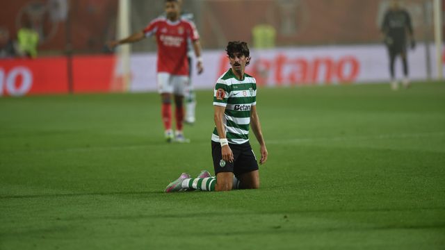 Trincão na Supertaça, perdida pelo Sporting frente ao Benfica (foto: Miguel Nunes)