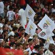 Adeptos do Benfica na Supertaça, frente ao Sporting (foto: Miguel Nunes)