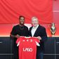 Pany Varela com Fernando Tavares. Foto Benfica