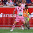 Messi a dominar a bola em jogo do Inter Miami
