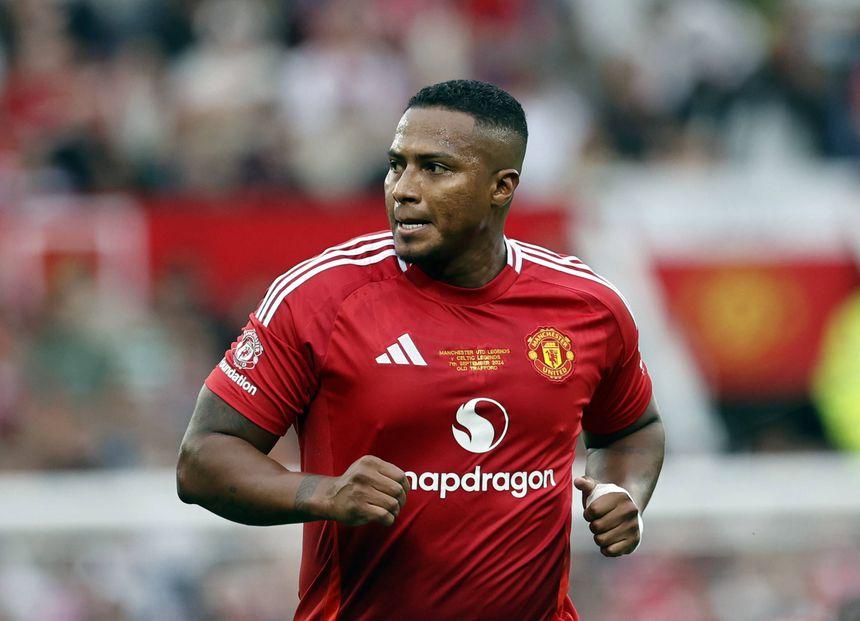 Antonio Valencia, aqui ao serviço da equipa de Lendas do Manchester United