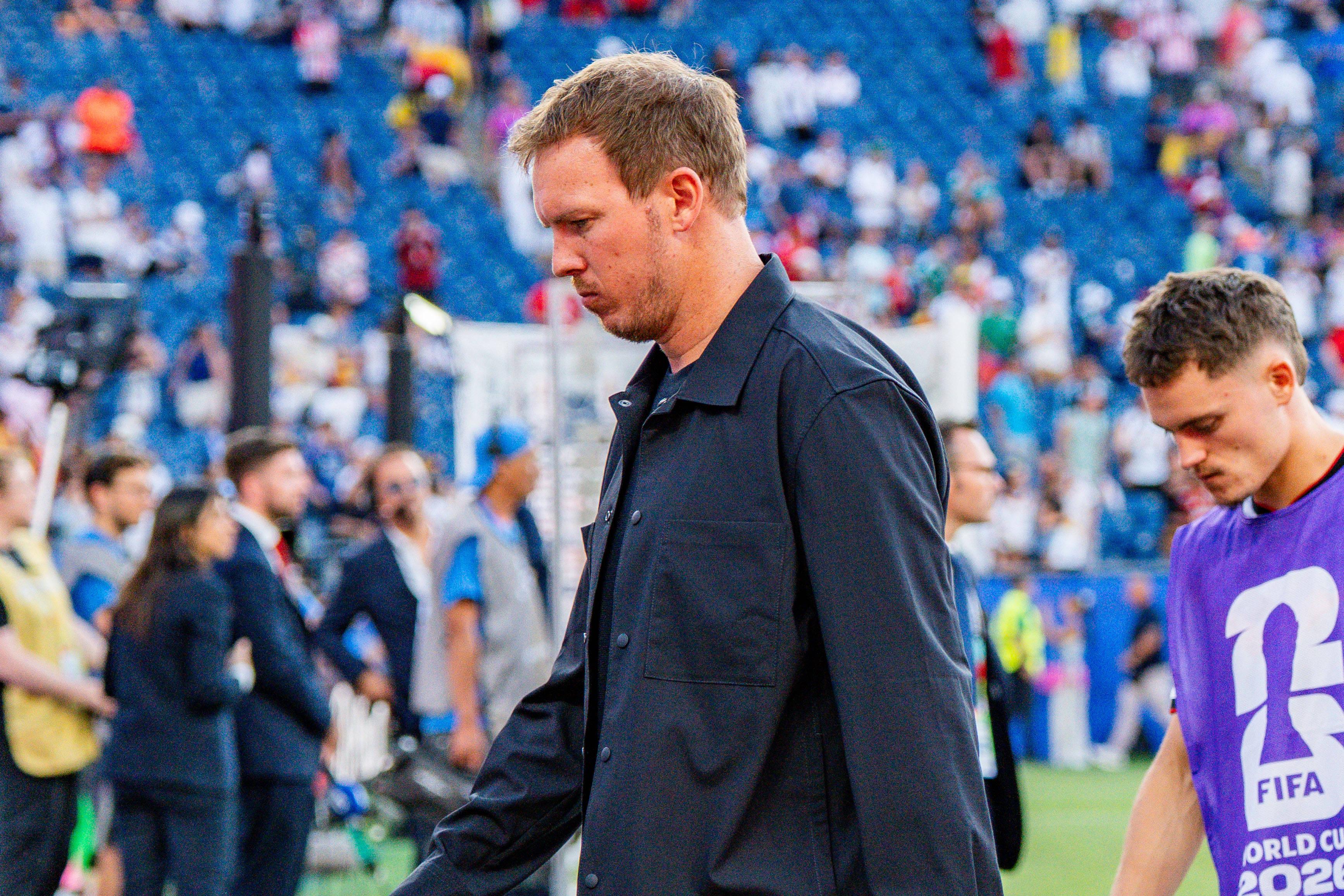 Julian Nagelsmann - Esteve três anos no cargo de selecionador alemão, foi eliminado nos 16 avos do Mundial 2026 pelo Paraguai e chegou Jurgen Klopp