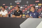 Luís Tralhão, treinador do Torreense, em conferência de imprensa em Coimbra