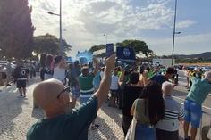 Sporting é recebido em festa pelos adeptos no Algarve