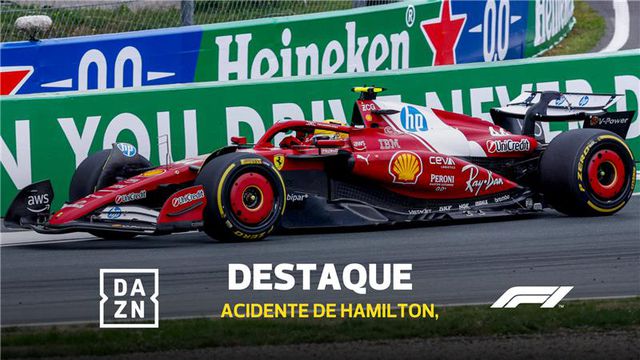 Hamilton bate na parede... sozinho e está fora do GP dos Países Baixos