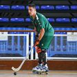 Gonçalo Alves num treino da Seleção Nacional de hóquei em patins que esta segunda-feira, 1 de setembro, estreia-se, frente à Itália, em mais um Campeonato da Europa