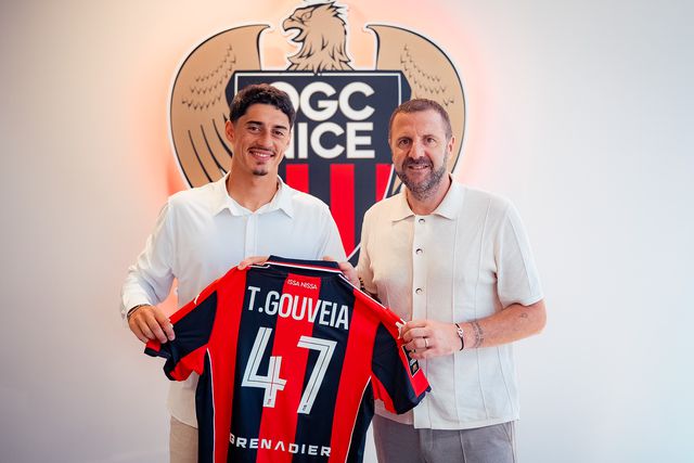 Tiago Gouveia vai vestir a camisola 47 no Nice (Foto: Nice)