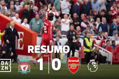 Liverpool imparável em Anfield derrotou o Arsenal (resumo)