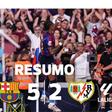A goleada do Barcelona frente ao Rayo Vallecano (resumo)