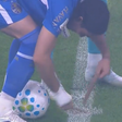 Cano estava enterrado na marca central do terreno de jogo da Arena de Porto Alegre