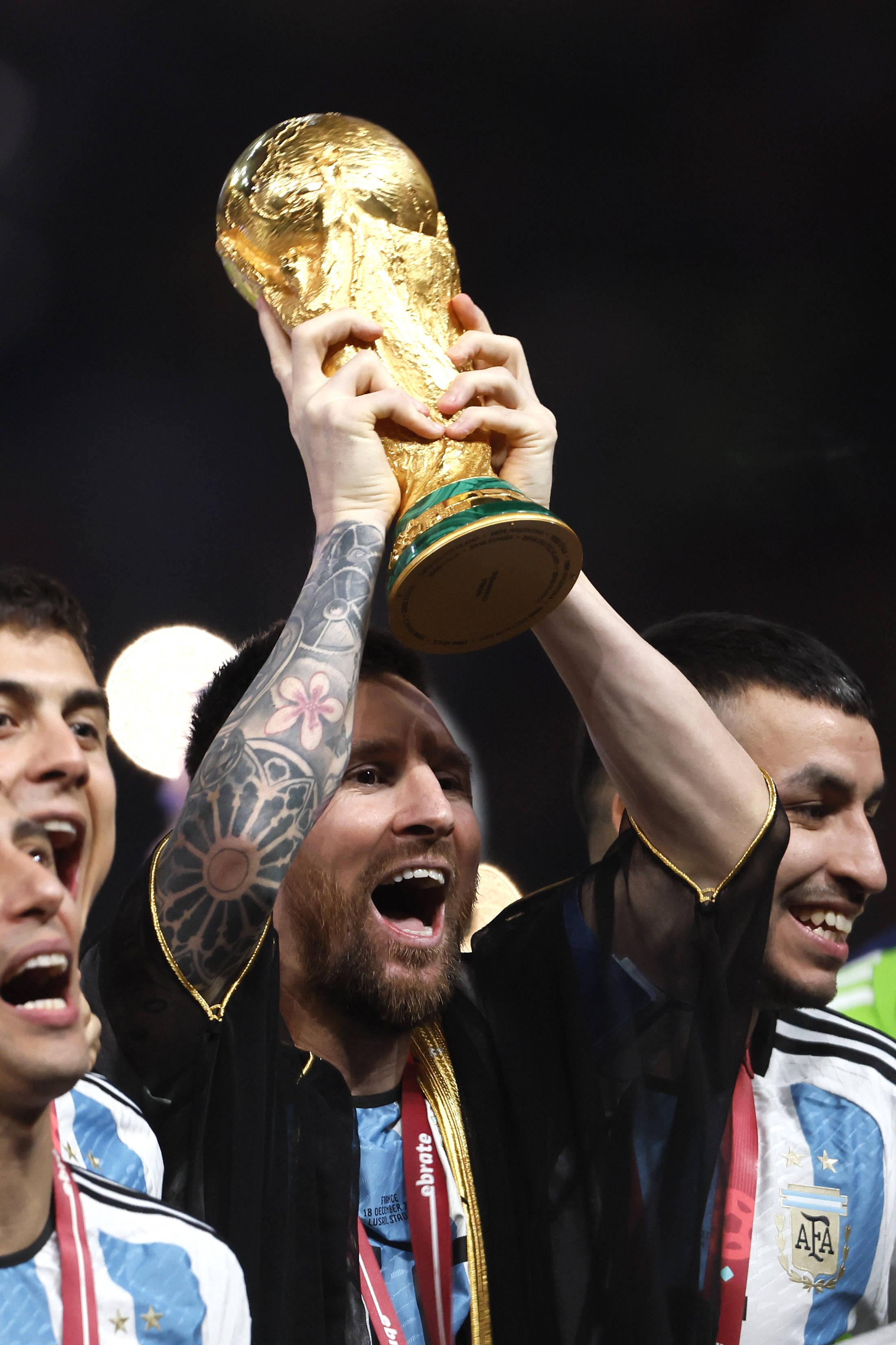 Messi venceu o tão desejado Mundial em 2022, no Qatar, derrotando França na final