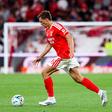 João Palhinha na estreia pelo Benfica