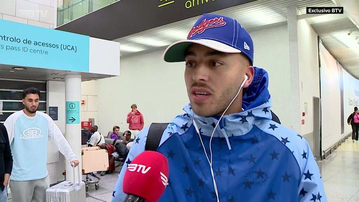 El Karouani chegou a Lisboa para reforçar o Benfica - Foto: BTV
