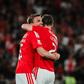 João Palhinha celebra com Lenglet