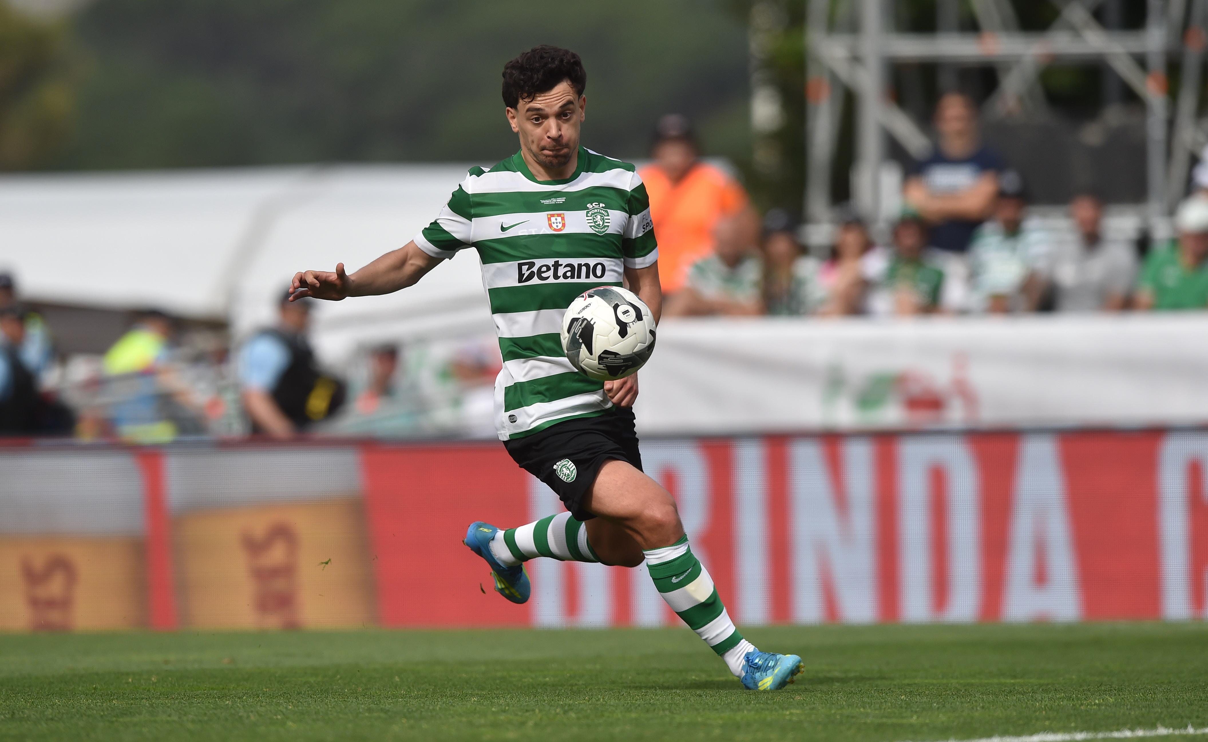 Pedro Gonçalves, médio ofensivo do Sporting, poderá rumar à Arábia Saudita neste mercado de transferências - Foto: A BOLA/Miguel Nunes