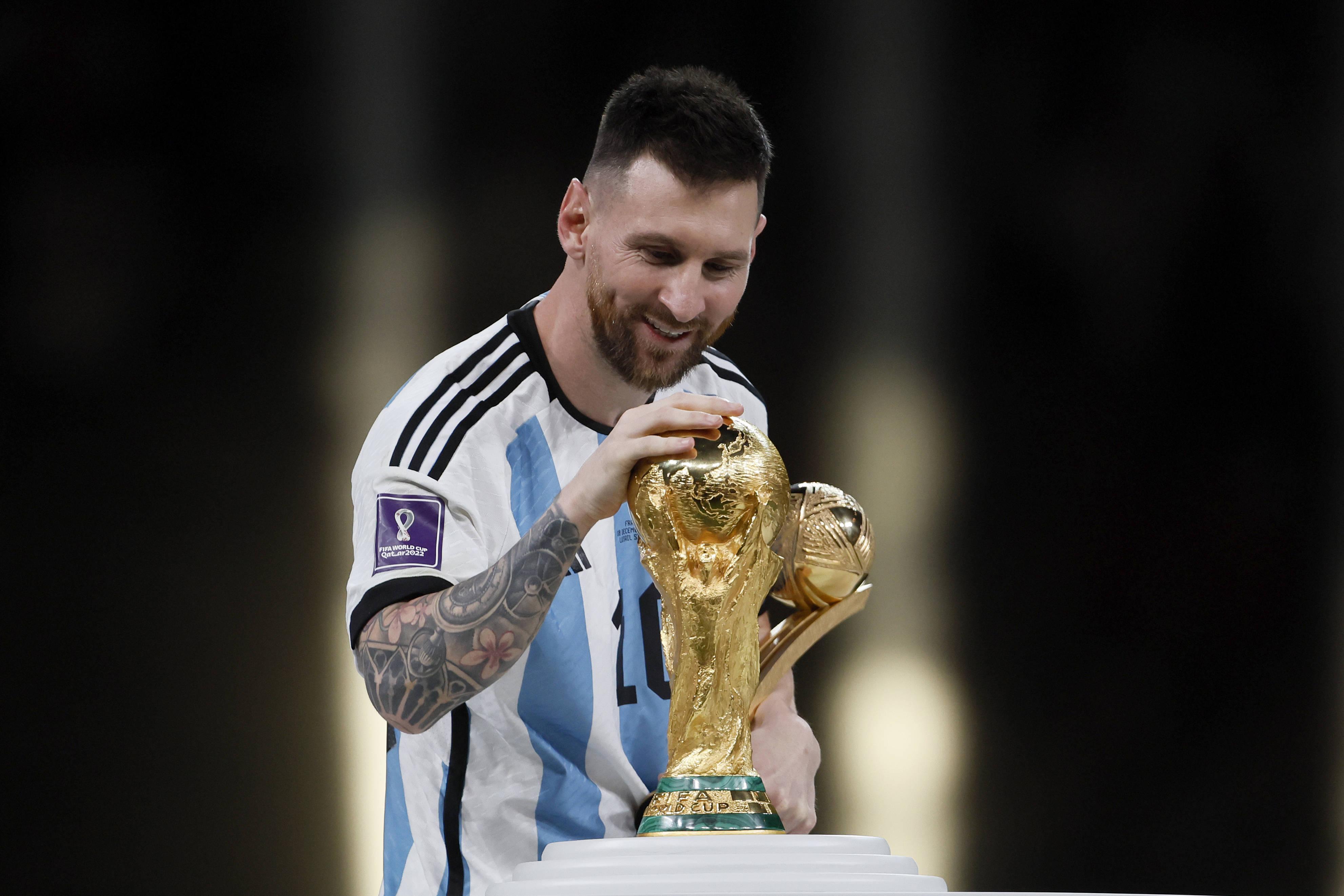 Messi venceu o tão desejado Mundial em 2022, no Qatar, derrotando França na final