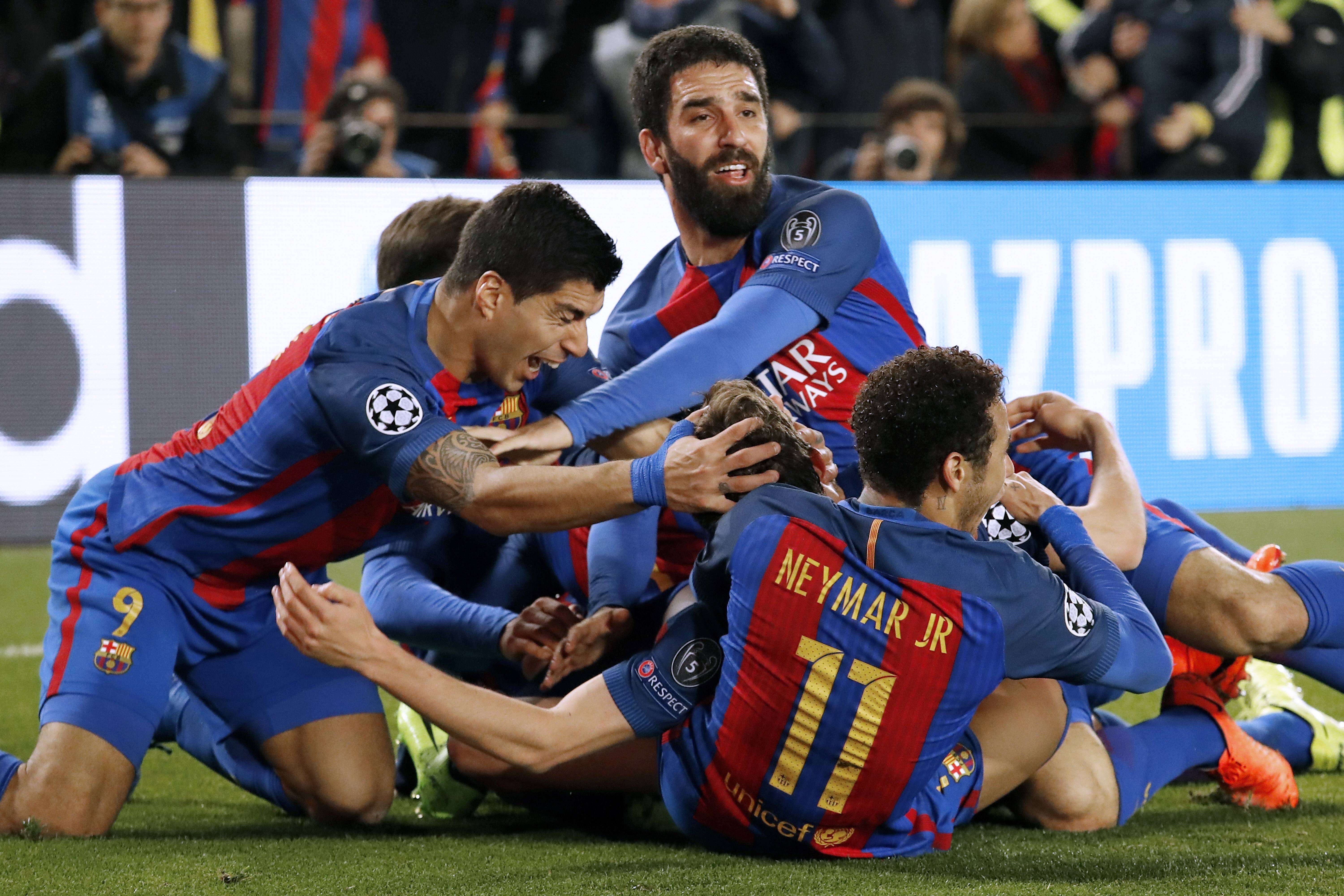 «La remontada» nos 16 avos de final da Champions de 2017 entrou para a história: após derrota (0-4) no Parque dos Príncipes, na 1.ª mão, o Barcelona venceu o PSG por 6-1 - Foto: IMAGO