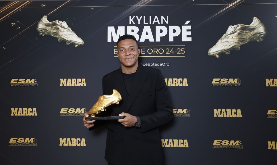 Kylian Mbappé marcou 31 golos em 34 jogos na LaLiga e venceu a Bota de Ouro - Foto: Marca