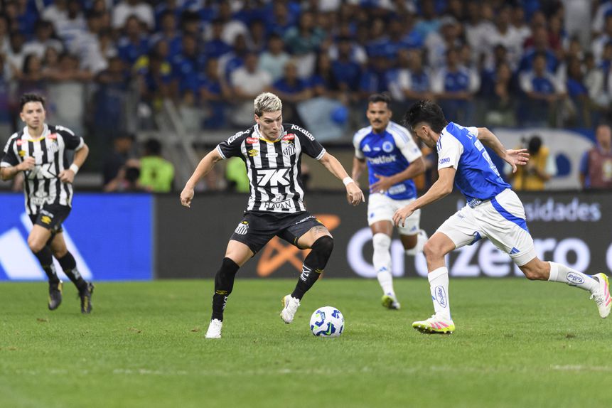 Rollheiser em ação pelo Santos