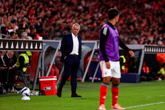 José Mourinho, treinador do Benfica