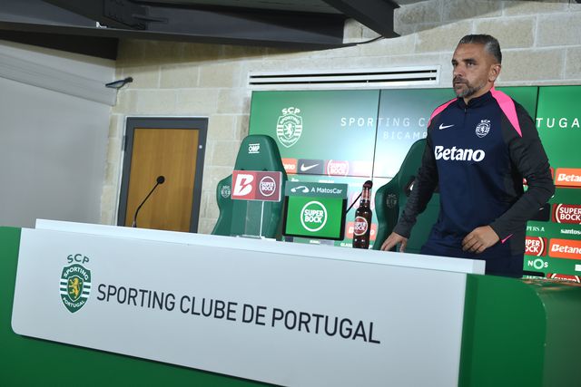 Rui Borges, treinador do Sporting - Foto: MIGUEL NUNES