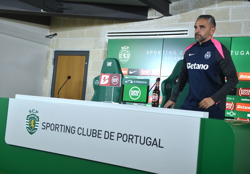 Rui Borges, treinador do Sporting - Foto: MIGUEL NUNES