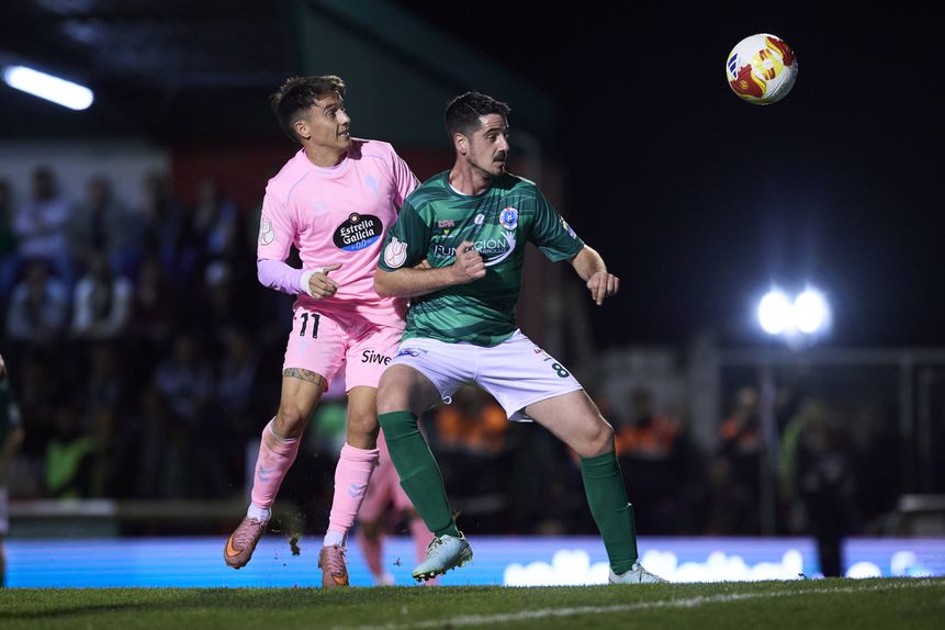 O Puerto de Vega resistiu até ao intervalo, mas acabou eliminado da Taça do Rei pelo Celta de Vigo