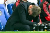 Carrick, treinador do Manchester United, não esconde desilusão