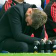 Carrick, treinador do Manchester United, não esconde desilusão