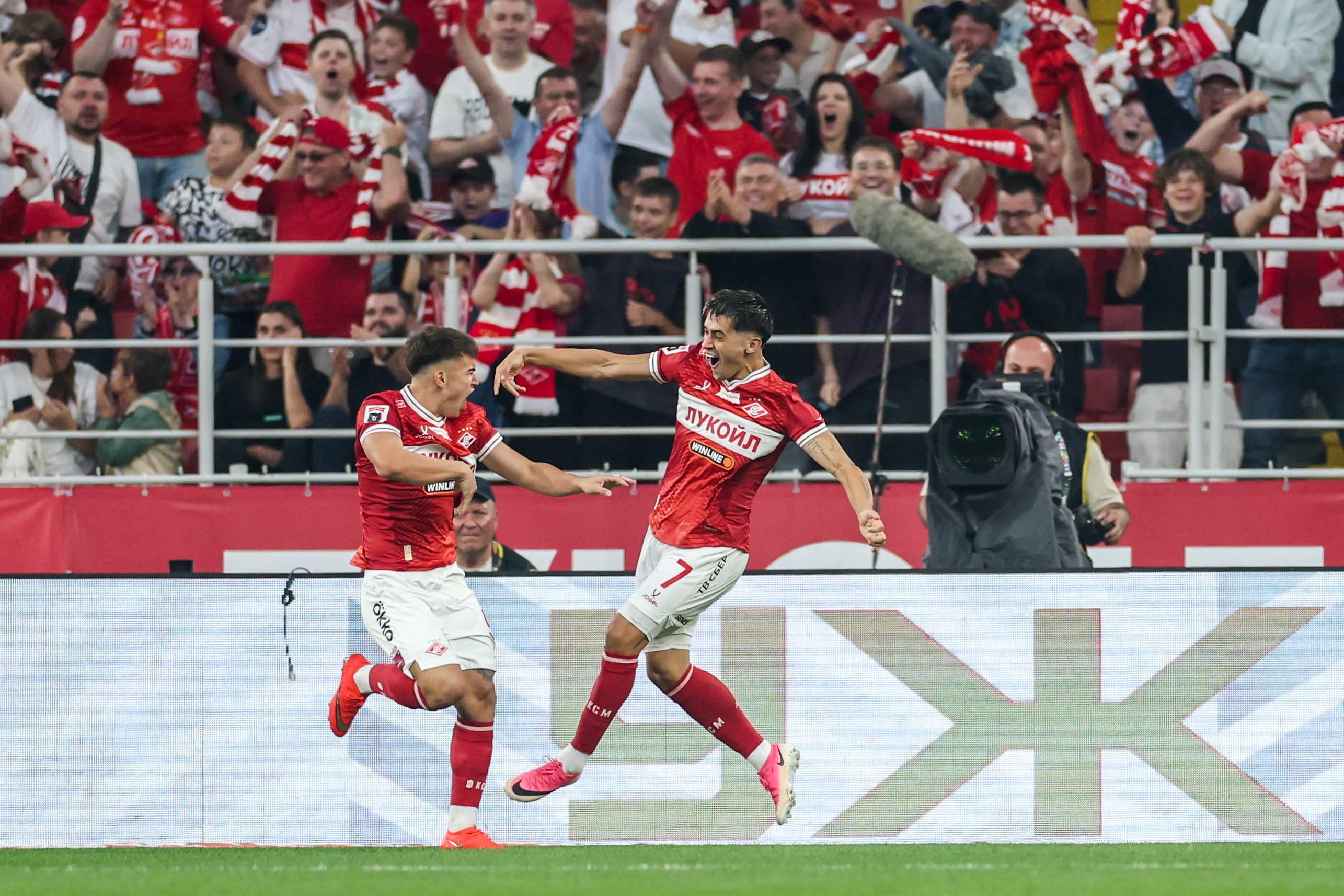 15 golos - Manfred Ugalde e Pablo Solari (Spartak Moscovo): 9 + 6 golos. Foto IMAGO