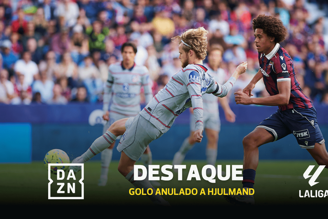 Hjulmand celebrou primeiro golo pelo Atlético... mas o VAR disse 'ainda não'