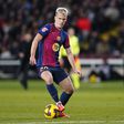 Dani Olmo em ação com a camisola do Barcelona