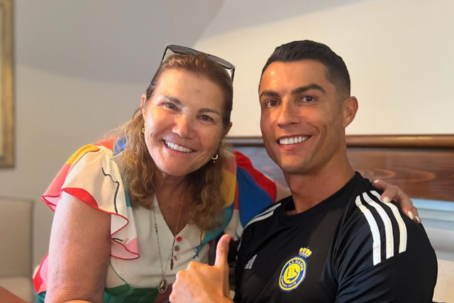 Dolores Aveiro e Cristiano Ronaldo