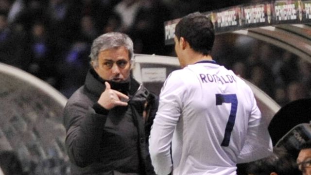 José Mourinho e Cristiano Ronaldo no Real Madrid, em 2013