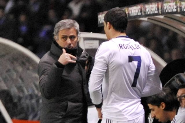 José Mourinho e Cristiano Ronaldo no Real Madrid, em 2013