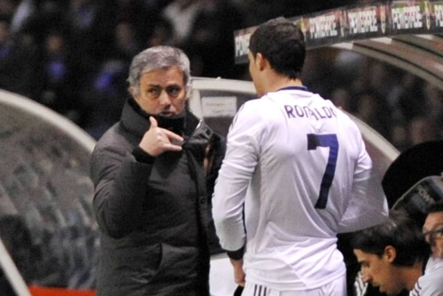 José Mourinho e Cristiano Ronaldo no Real Madrid, em 2013