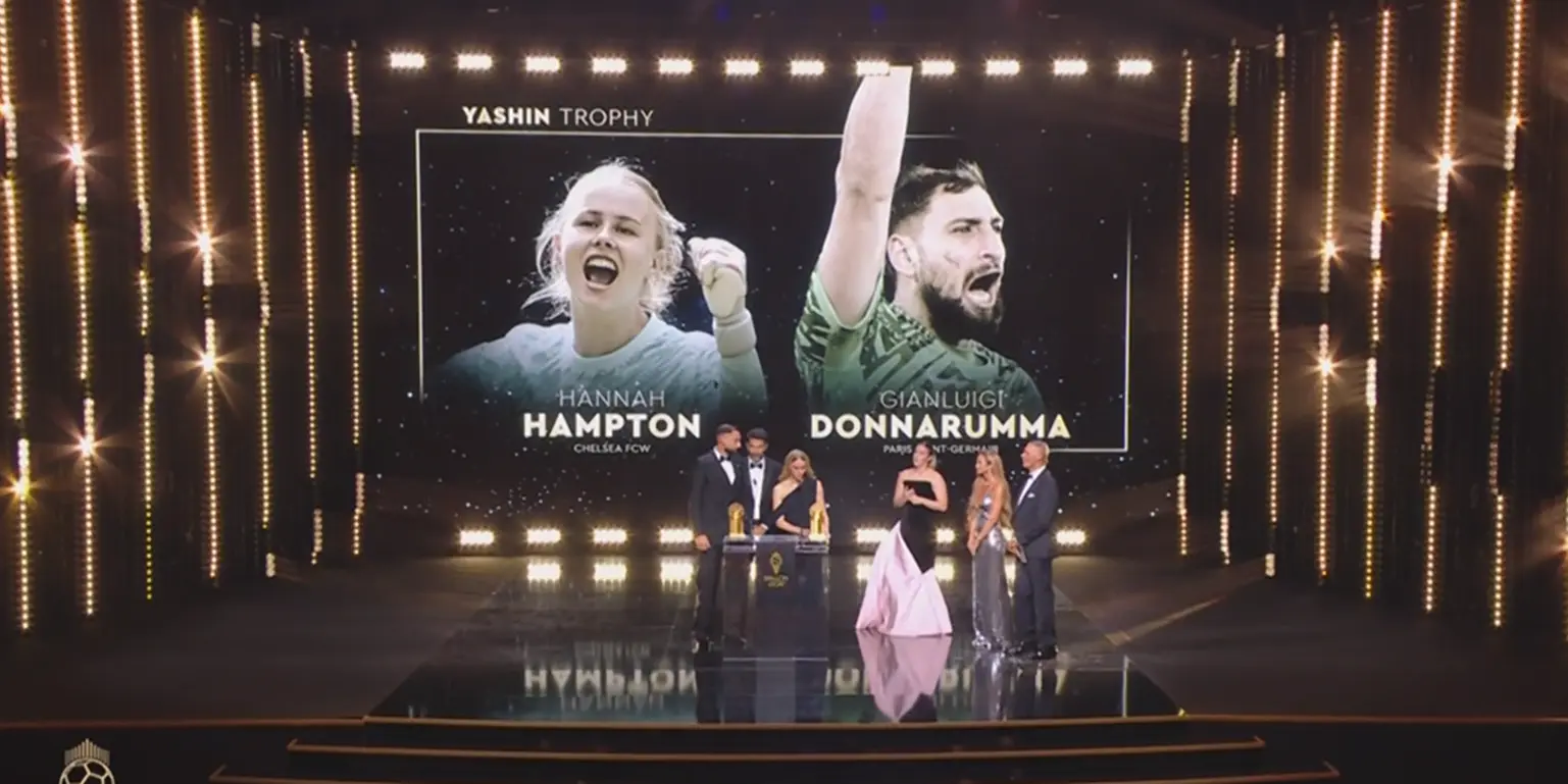Ballon d’Or 2025: Donnarumma and Hampton Win Best Goalkeeper (Yachine Trophy)