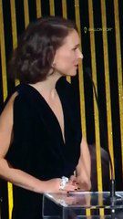 2024 Ballon d'Or - Natalie Portman Congratulates Bonmati