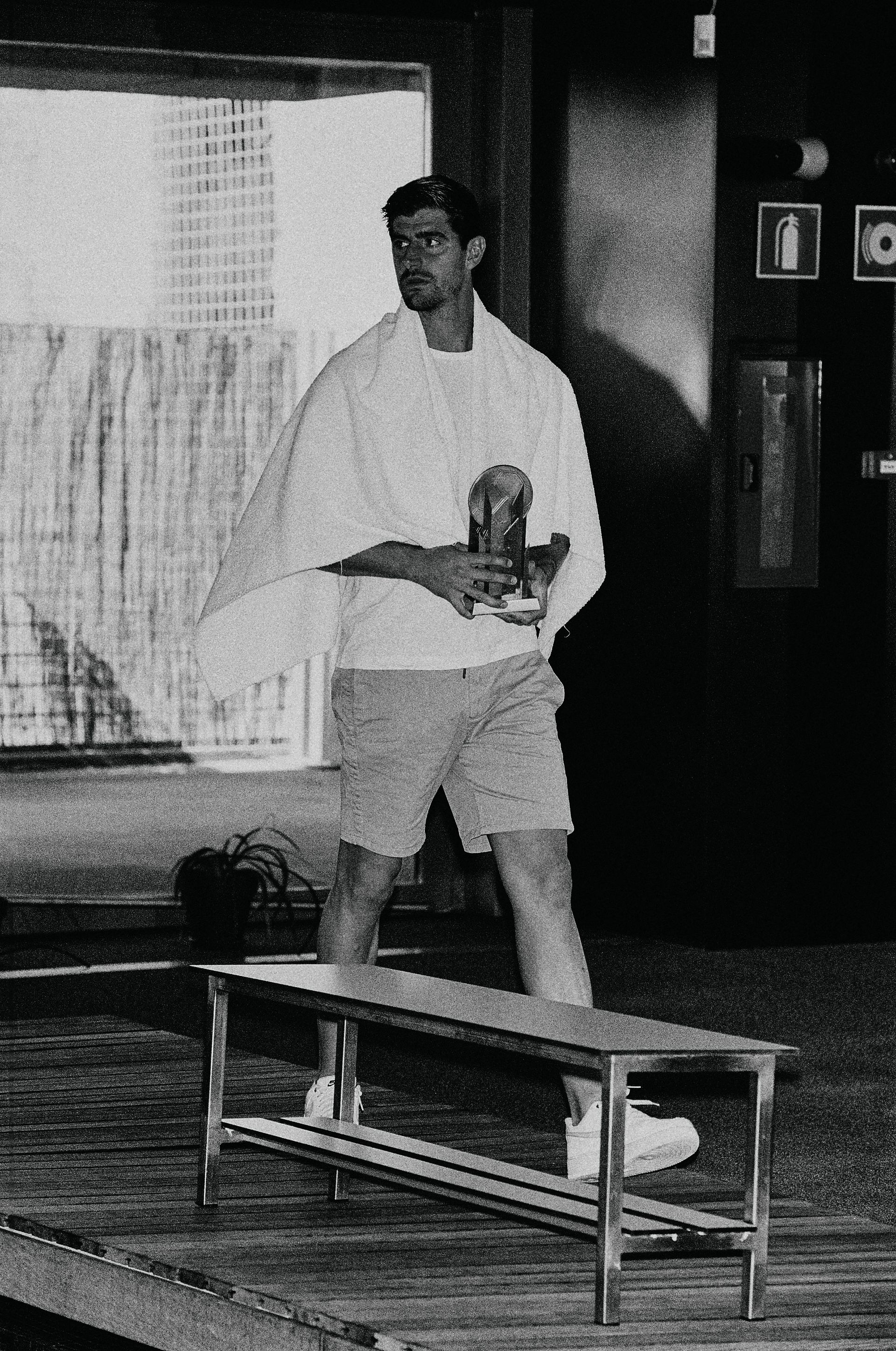 During training, Thibaut Courtois often has more than two hundred shots to save.